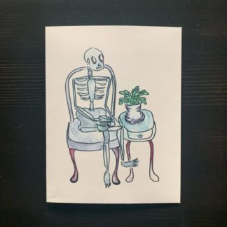 Loving Skeleton Card